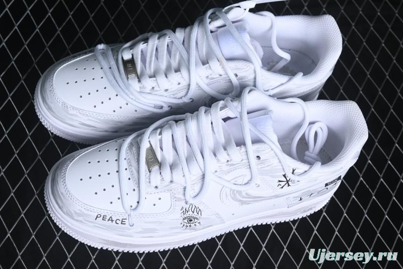 Nike Air Force 1 '07 Low Lace-Up Casual Sneakers with Full-Length Air Cushion - ZH0316-049