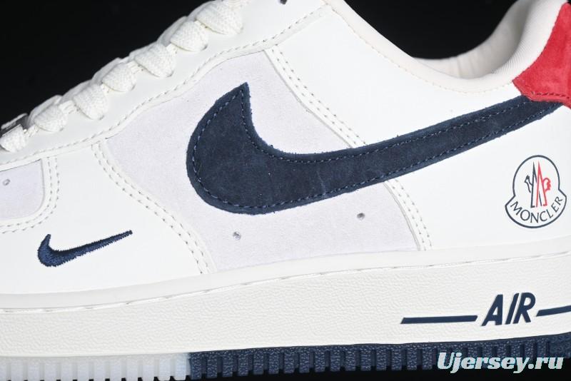 Nike Air Force 1 '07 Low Moncler Collaboration - Light Blue & Pigment Dyed Two-Tone Low-Top Casual Sneakers - CH6336-512