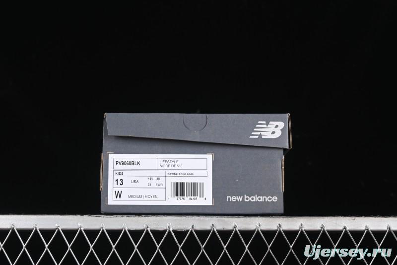 New Balance 9060 Series Hook and Loop Kids Sneakers - PV9060BLK