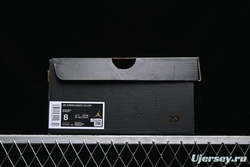 Nike Air Jordan Legacy 312 Low Sneakers with Velcro Strap and Triple Fusion Design - FQ7827-102