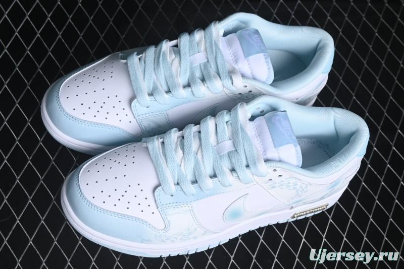 Nike Dunk Low Year of the Dragon Limited Edition Imperial Blue and White Porcelain Low-Top Casual Sneakers - DV0833-104