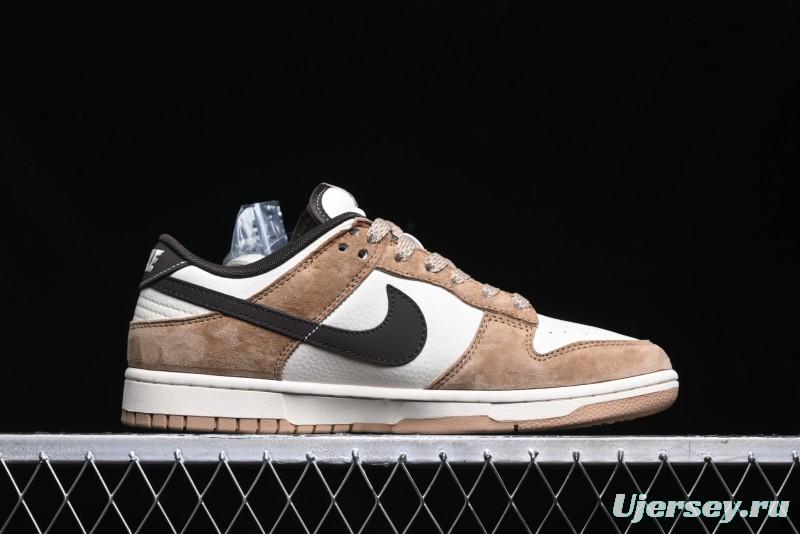 Nike SB Dunk Low The North Face Collaboration - Black White Brown Anniversary High-End Custom Low-Top Casual Skate Shoes - XS1086-004