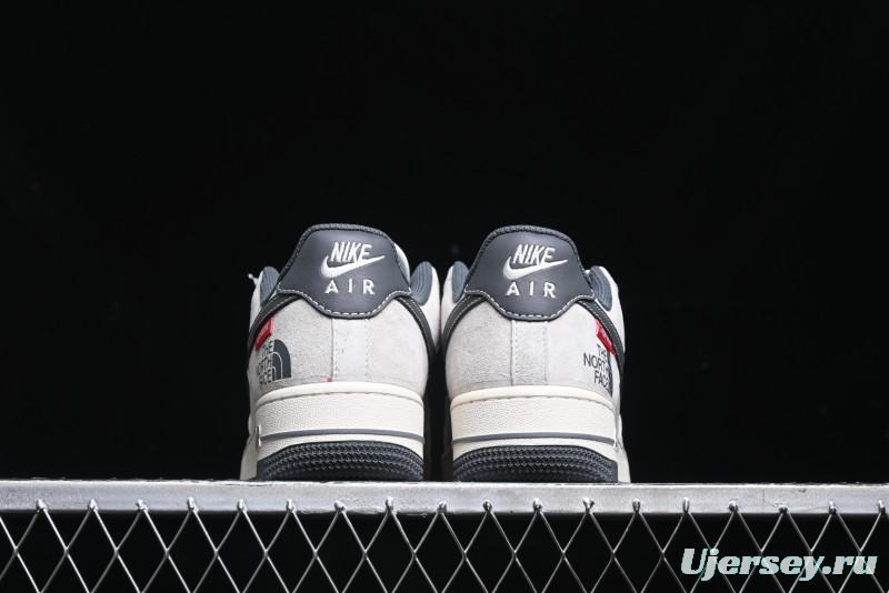 Nike Air Force 1 '07 Low Supreme The North Face Collaboration - Grey Black Red Logo - XZ6188-112