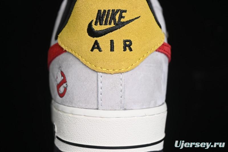 Nike Air Force 1 '07 Low Halloween Collaboration - Red Grey Pig Version Low Top Casual Sneakers - KK1988-020