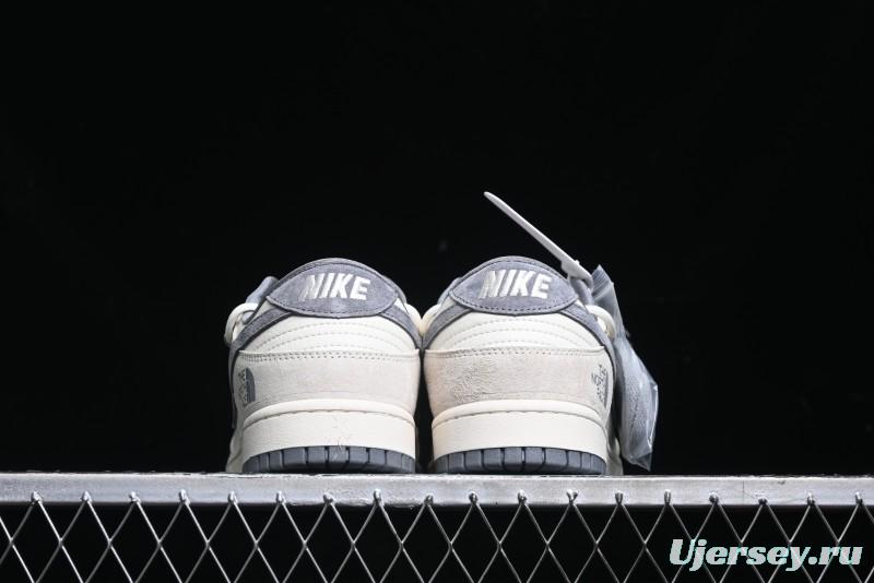 Nike SB Dunk Low The North Face Collaboration Anniversary Edition Customized Low-Top Casual Skate Shoes - DM6868-002