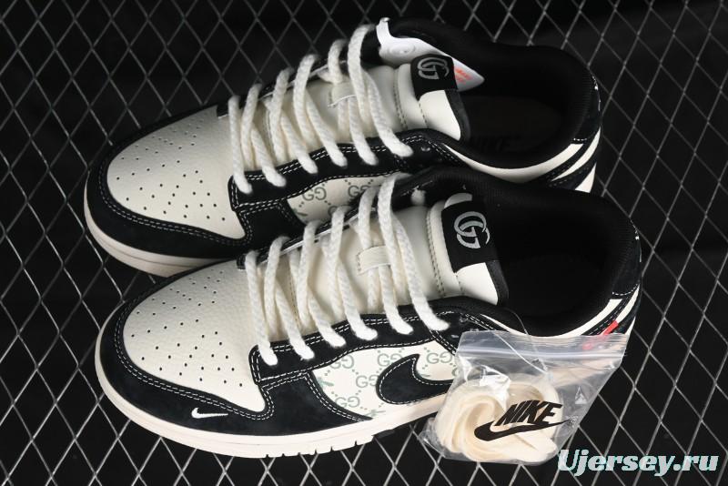 Nike SB Dunk Low Gucci Collaboration - Small Bee Series Black Hook Anniversary High-End Custom Low-Top Casual Sneakers - MM1089-030