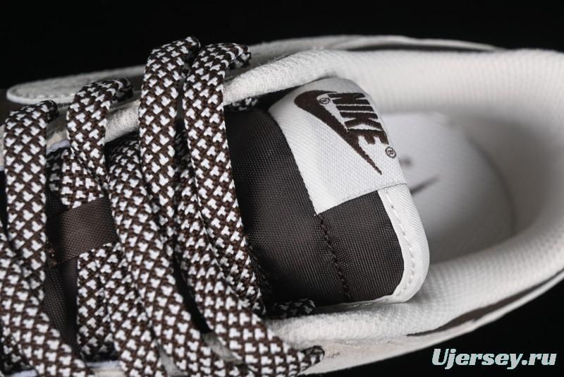 Nike SB Dunk Low Stussy Collaboration Brown Leather Swoosh Anniversary Custom Low-Top Casual Sneakers - DJ2024-062