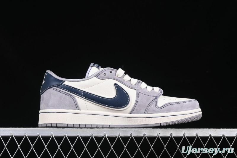 Nike Travis Scott x Fragment Design x Air Jordan 1 Low OG SP AJ1 Supreme Collaboration Sneakers - DM9288-006
