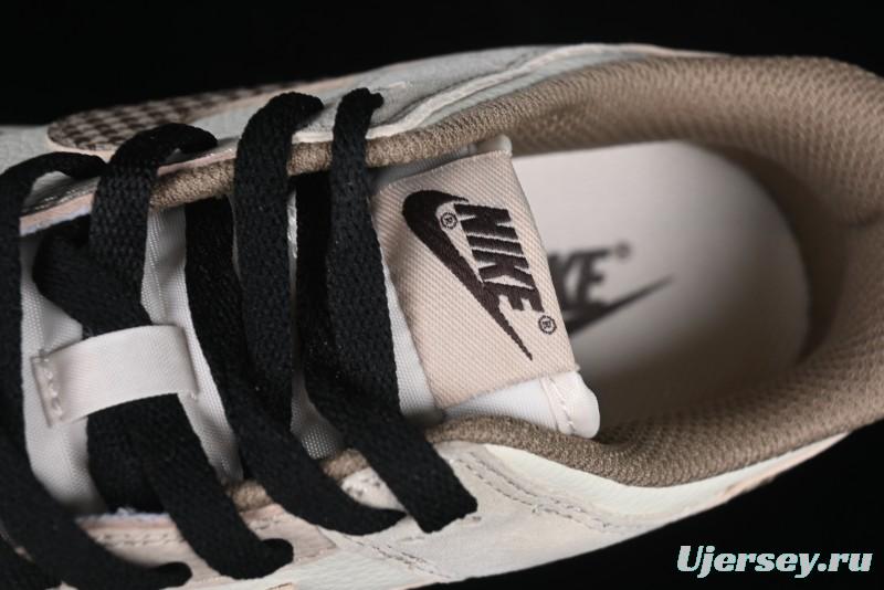 Nike SB Dunk Low Dior Collaboration Cream Coffee Floral Swoosh Anniversary Custom Low-Top Casual Sneakers - DJ2024-097