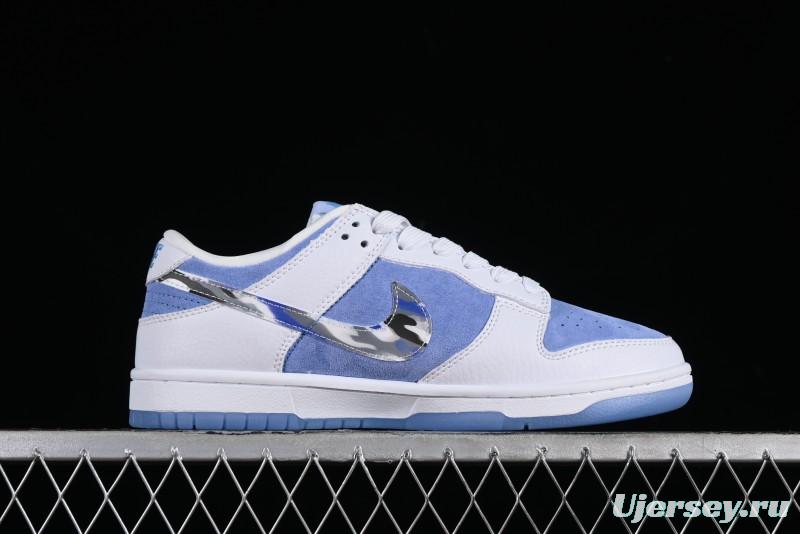 Supreme x Nike SB Dunk Low Royal Blue Anniversary High-End Custom Casual Skate Shoes - JH8039-936