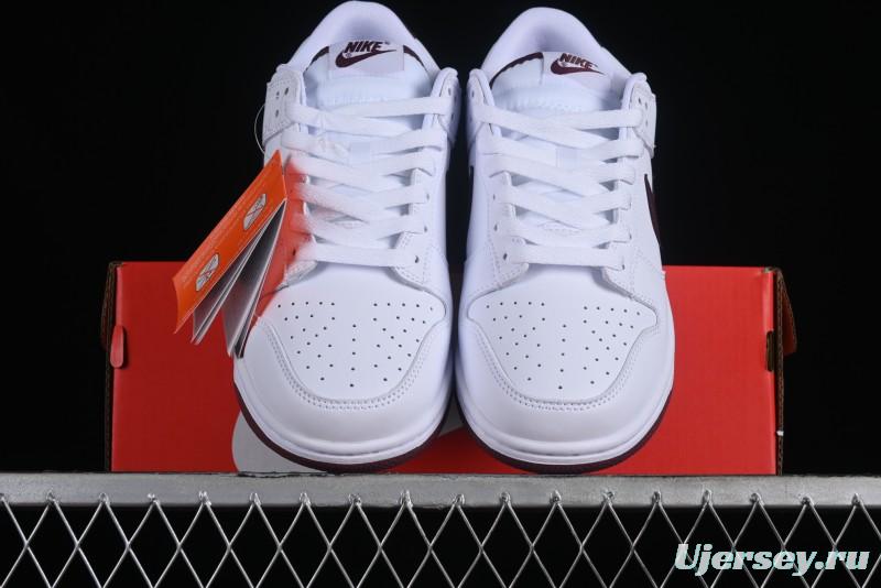 Nike SB Dunk Low White Red Colorway Low-Top Casual Skateboarding Shoes - DV0831-102