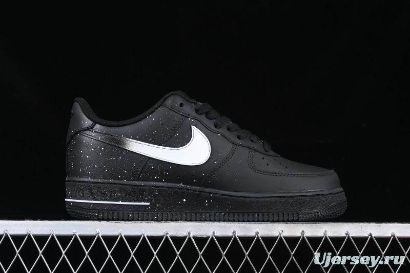Nike Air Force 1 '07 Low Casual Sneakers with Black Splatter Design - ZH0316-046