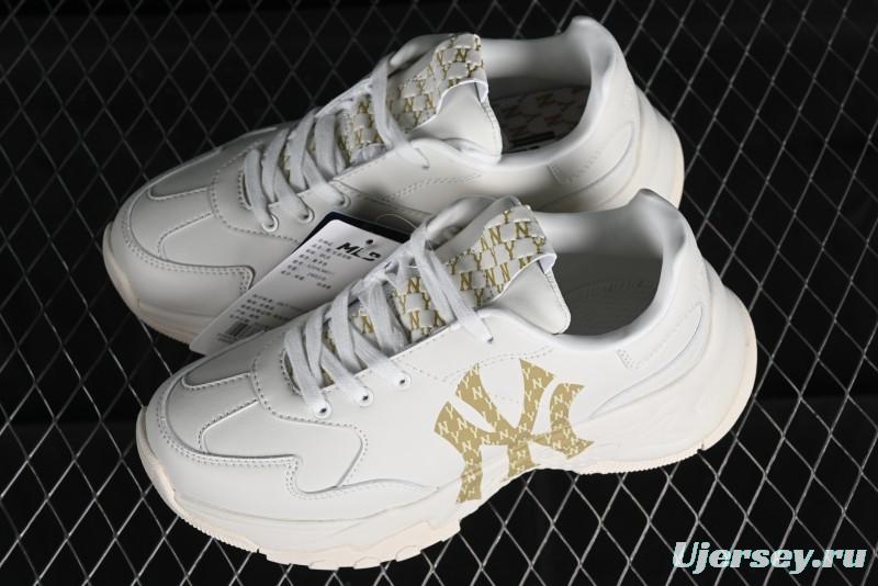 MLB Bigball Chunky Mono New York Yankees Height Increasing Thick Sole Casual Sneakers - 32SHCM01150I