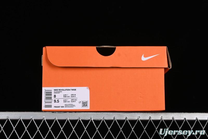Nike Revolution 7 Wide Running Shoes with Breathable Mesh and Durable Cushioning - FB2207-004