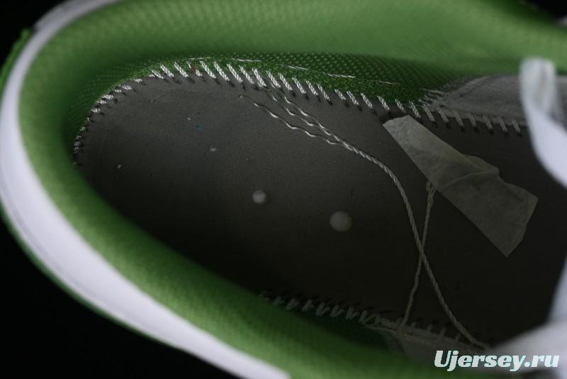 Nike Air Jordan 1 Low AJ1 White Green Low Top Lifestyle Basketball Shoes - HF4823-100