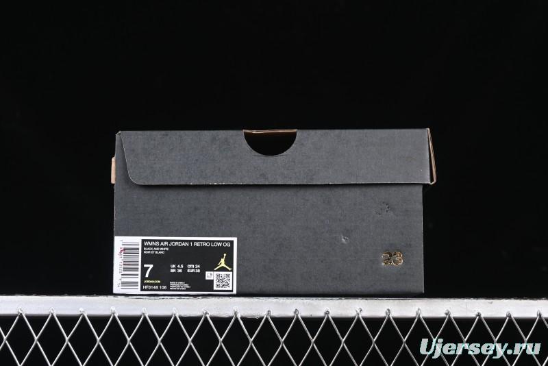 Nike Air Jordan 1 Low AJ1 Grey White Black Swoosh Casual Sneakers - HF3148-106