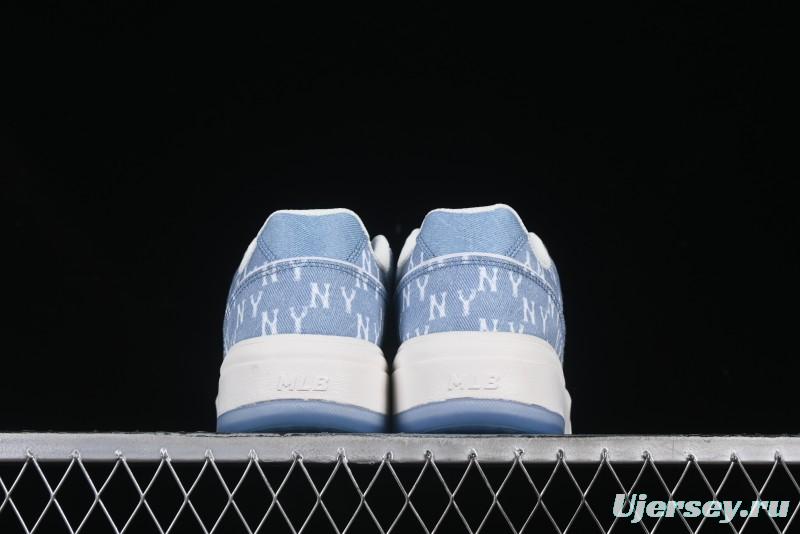 New York Yankees Chunky Liner Mid Denim Monogram Sandals with Thick Sole - 3ASXS015N50BLS