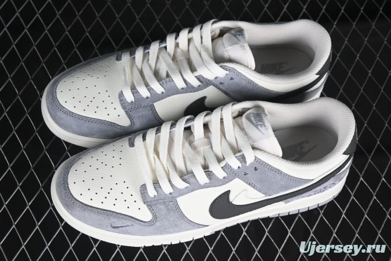 Nike SB Dunk Low The North Face Collaboration Beige Grey Double Swoosh Anniversary Custom Low-Top Casual Skate Shoes - DJ2024-067