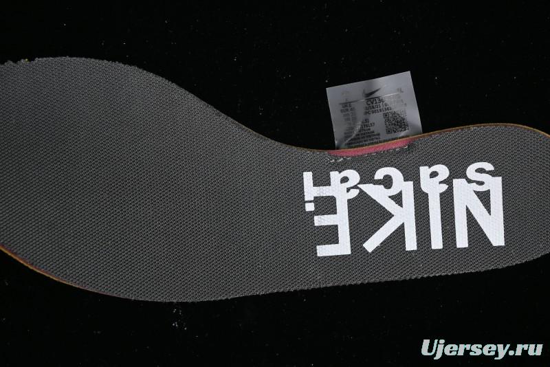 Nike Sacai VaporWaffle 3.0 Deconstructed Sneakers with Overlapping Swoosh and Double Tongue - CV1363-105