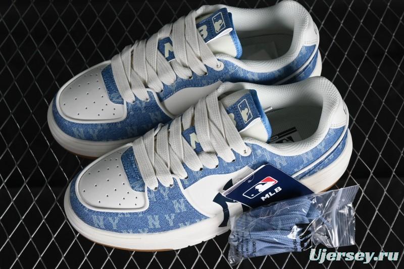 MLB Chunky Liner Basic Height Increasing Platform Sneakers with 6cm Inner Lift - 3ASXCLD4N50BLS