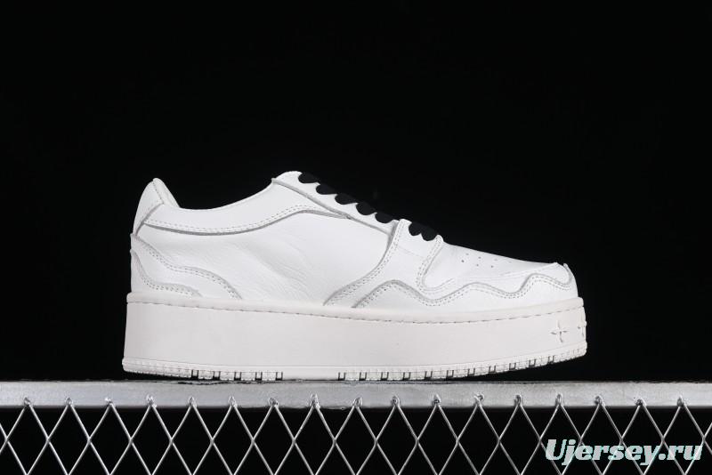 SMFK Comfortable Chunky Sole White Sneakers - T.D4