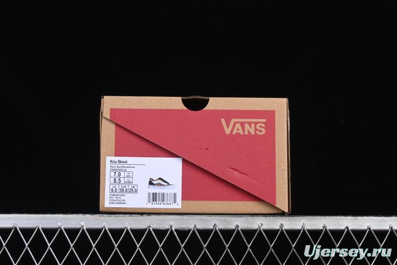 Vans Knu Skool Low Top Casual Sneakers in Leopard Print - VN000CR5CJK