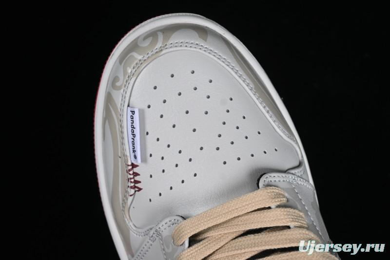 Nike Air Jordan 1 Low AJ1 CNY Year of the Dragon Limited Edition 'Mischievous Panda' Retro Basketball Shoes - 553558-066