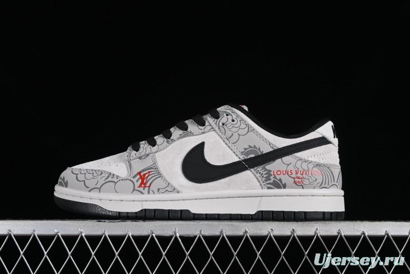 Nike SB Dunk Low Chinese New Year Limited Edition - Gray Dragon Anniversary High-End Custom Low-Top Casual Skate Shoes - XP3802-330