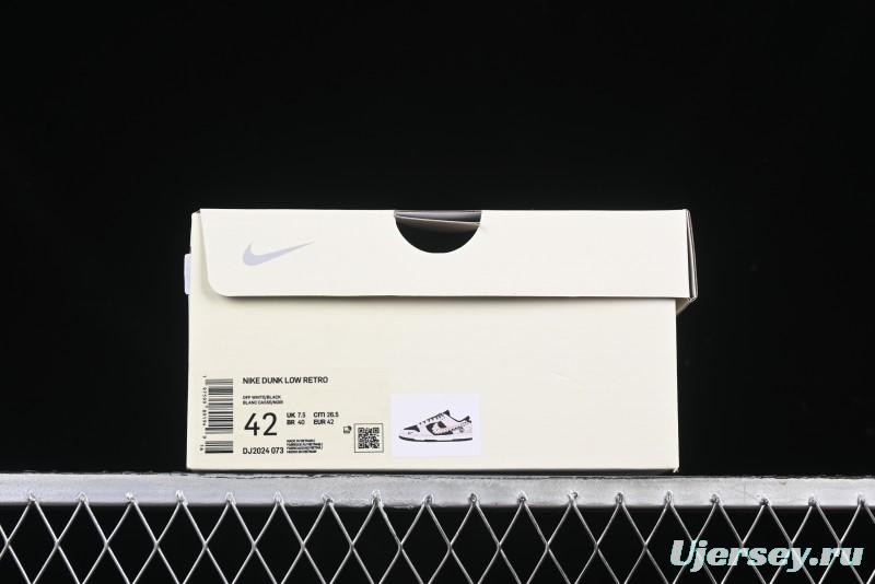 Nike SB Dunk Low Lightning Collaboration Daisy White Swoosh Anniversary Custom Low-Top Casual Skate Shoes - DJ2024-073