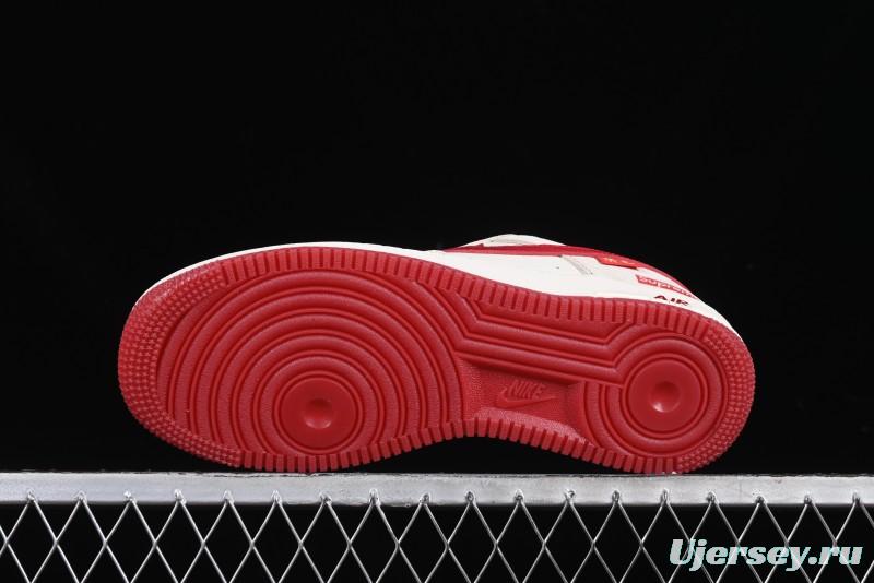Nike Air Force 1 '07 Low Supreme Collaboration Year of the Snake Limited Edition Red Snake Swoosh Low-Top Casual Sneakers - HH7518-032