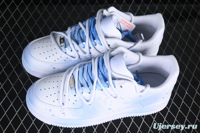 Nike Air Force 1 '07 Low Snow Tie-Dye Casual Sneakers with Lace-Up Closure - ZH0316-057