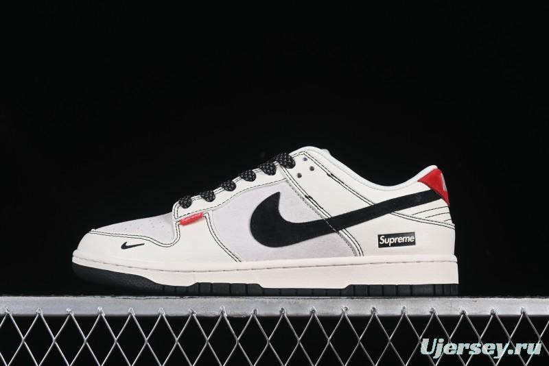 Nike SB Dunk Low Supreme Collaboration Anniversary Customized Low-Top Casual Skate Shoes - BB7518-024