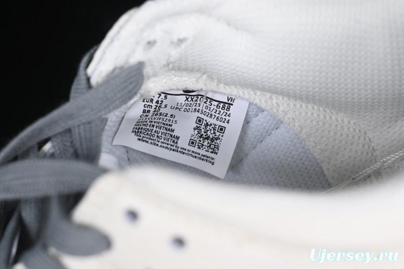 Nike SB Dunk Low Supreme Collaboration Grey Swoosh Double Mini Swoosh Anniversary Custom Low-Top Casual Sneakers - XX2025-688