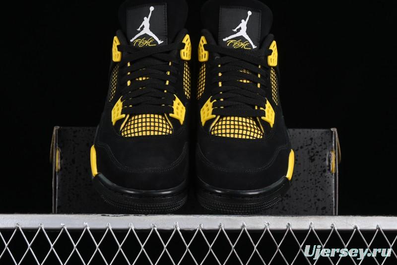 Nike Air Jordan 4 Retro Basketball Shoes Thunder - DH6927-017