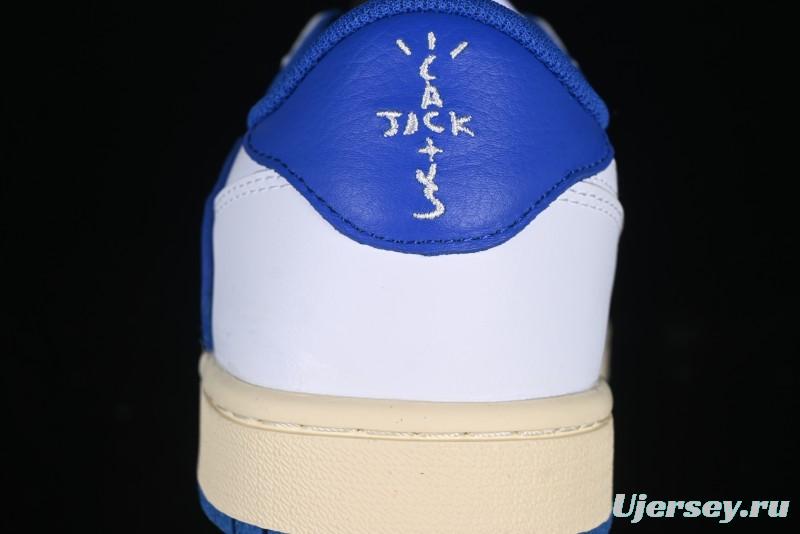 Nike Travis Scott x Air Jordan 1 Low OG AJ1 Reverse Swoosh Sneakers - DM7866-104