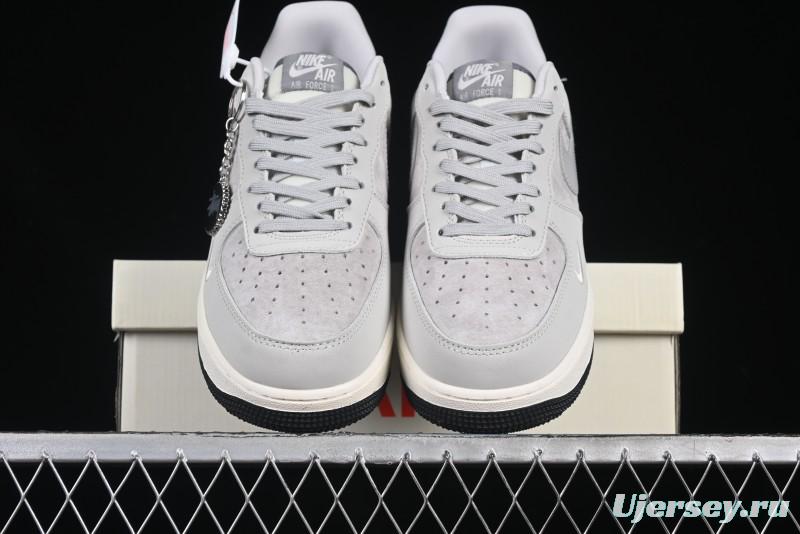 Nike Air Force 1 '07 Low Stussy Collaboration Galaxy Grey Low-Top Casual Sneakers - KK1988-055