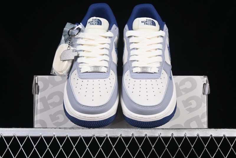 Nike Air Force 1 '07 Low The North Face x CDG Blue Double Swoosh Casual Sneakers - DM6688-019