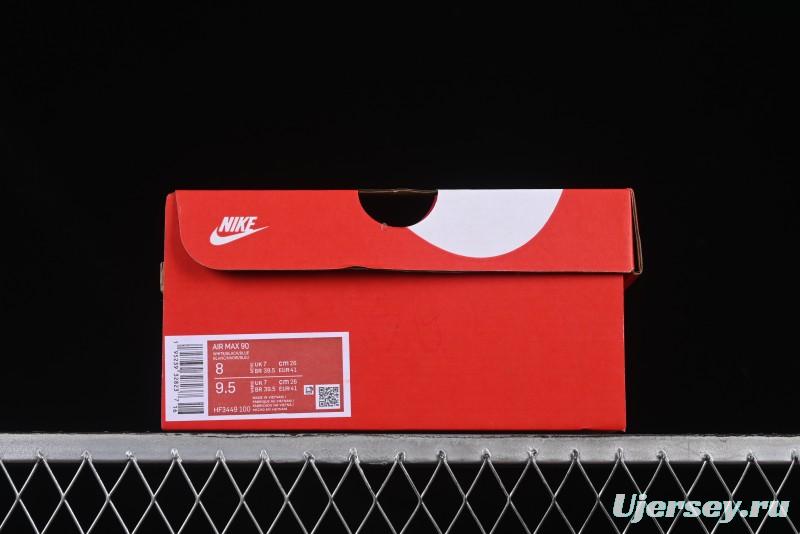 Nike Air Max 90 Retro Running Shoes with Air Cushion - HF3449-100