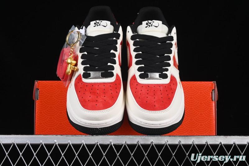Nike Air Force 1 '07 Low The North Face Collaboration Year of the Snake Limited Edition Golden Snake Design Low-Top Casual Sneakers - DM6688-028