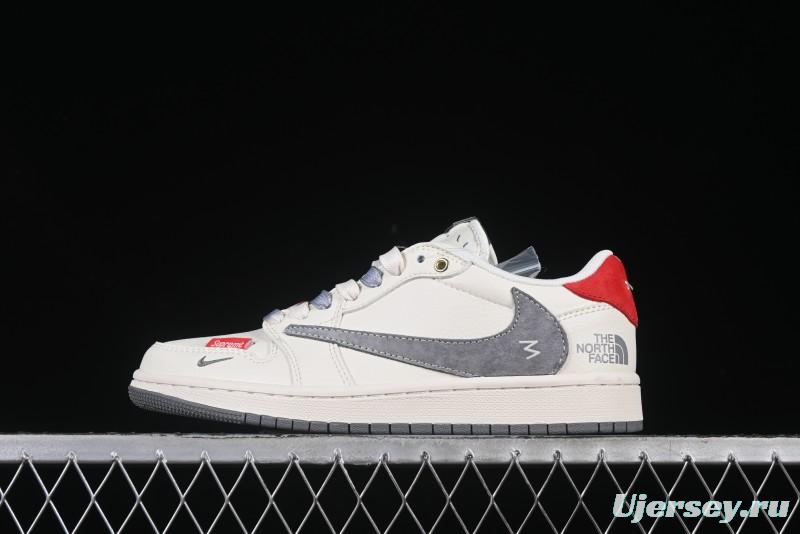 Nike Travis Scott x Fragment Design x Air Jordan 1 Low OG SP AJ1 Low Top Casual Sneakers - FC1688-212