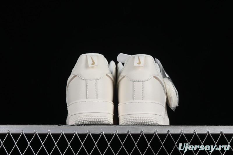 Nike Air Force 1 '07 Low Classic Khaki Mini Swoosh Starry Sky Low-Top Casual Sneakers - MJ0319-027