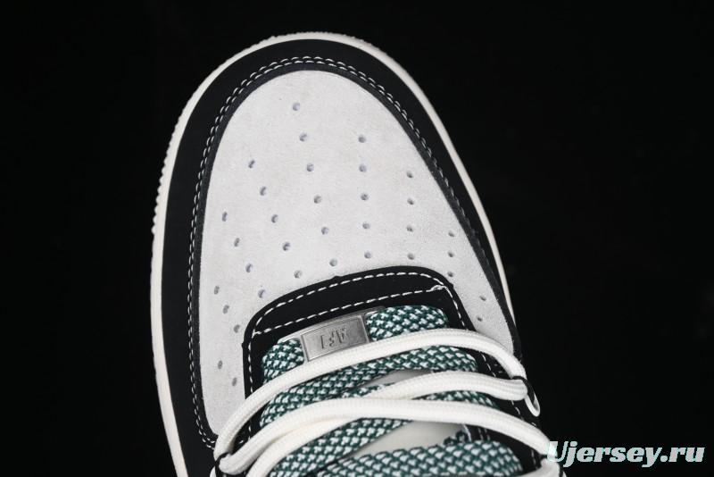 Nike Air Force 1 '07 Low The North Face Collaboration Black Green Lace-Up Low-Top Casual Sneakers - SJ1198-110