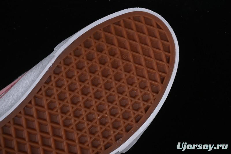 Vans Knu Skool Low Top Comfortable Slip Resistant Wear Resistant Casual Sneakers in Pink Checker - VN0009QCREV