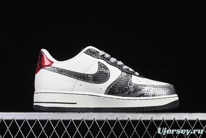 Nike Air Force 1 '07 Low The North Face Collaboration Year of the Snake Limited Edition Silver Snake Casual Sneakers - CH6336-521