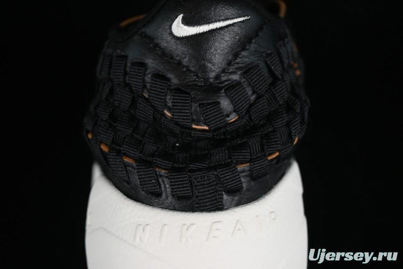 Nike Air Footscape Woven Asymmetrical Woven Slip-Resistant Low-Top Lifestyle Sneakers - FQ8129-010