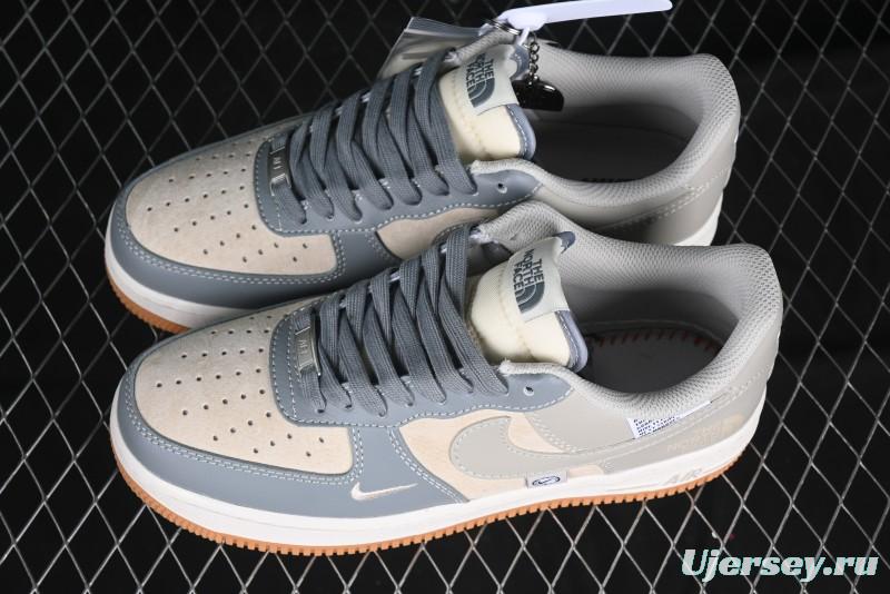 Nike Air Force 1 '07 Low The North Face Collaboration Light Blue Gum Sole Low-Top Casual Sneakers - DM6688-022