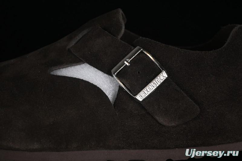 Birkenstock London BS Unisex Slip-On Casual Shoes with Soft Suede Leather and Lambswool Insole - BS