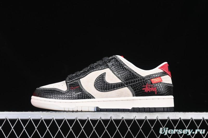 Nike SB Dunk Low Year of the Snake Limited Edition Black Snake Dual-Color Anniversary Custom Low-Top Casual Skate Shoes - HH7518-031