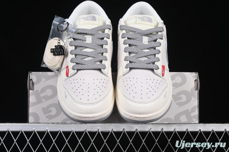 Nike SB Dunk Low The North Face Collaboration Anniversary High-End Custom Low-Top Casual Skate Shoes - BB7518-015