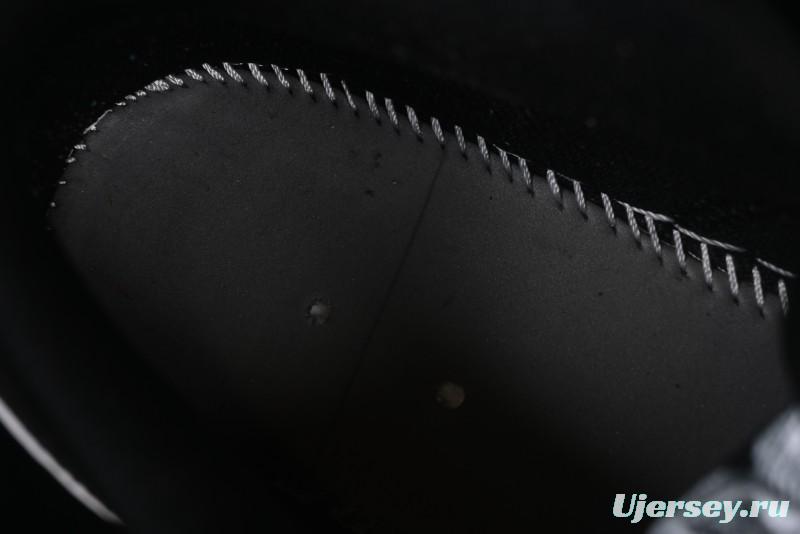 Nike Air Jordan 1 Low AJ1 Basketball Shoes in Black and White Canvas and Leather - HV5968-001